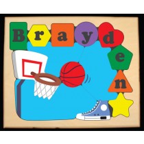 Personalized Name Basketball Theme Puzzle - (FREE SHIPPING)