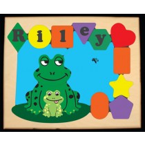 Personalized Name Frog Theme Puzzle - (FREE SHIPPING)