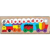 Personalized Name Long Train Theme Puzzle - (FREE SHIPPING)